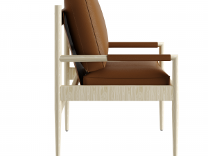 Fransic Leather Chair 3D 模型