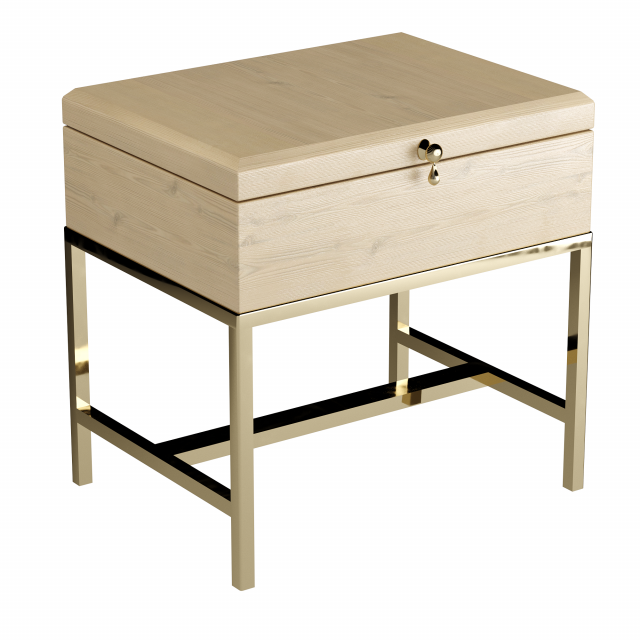 Lenox Storage Side Table 3D Model .c4d .max .obj .3ds .fbx .stl .blend 