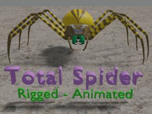 Total Spider 3D Model