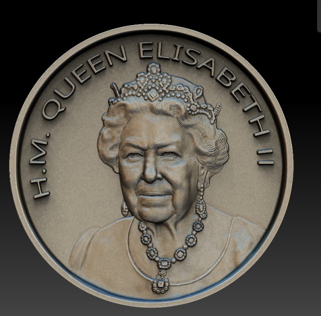 QUEEN ELISABETH 3D 打印模型 .c4d .max .obj .3ds .fbx .stl .blend