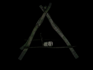 Old wooden swing Modèle 3D