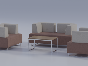 Sofa with coffee table 3D मॉडल