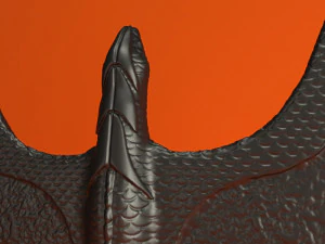HAIR CLIP DRAGON 3D Print Model