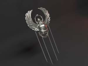 HairClip Beetle Modello di stampa 3D