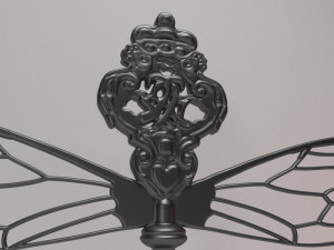 DRAGONFLY KEY HAIRCLIP Model Cetak 3D