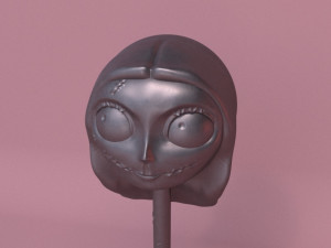 JACK AND SALLY HAIRCLIP 3D Print Model
