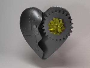 HEART IRON 3D Print Model