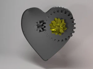 HEART IRON 3D Print Model