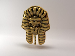 PHARAOH SKULL Model Cetak 3D