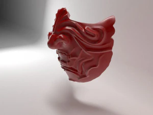 Samurai Mask 3D Print Model