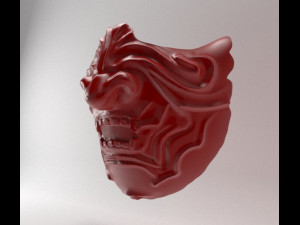 Samurai Mask 3D Принт Модель