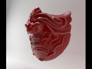 Samurai Mask 3D Print Model