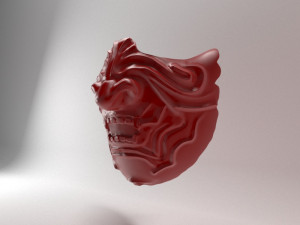 Samurai Mask 3D Принт Модель