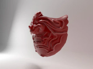 Samurai Mask 3D Print Model