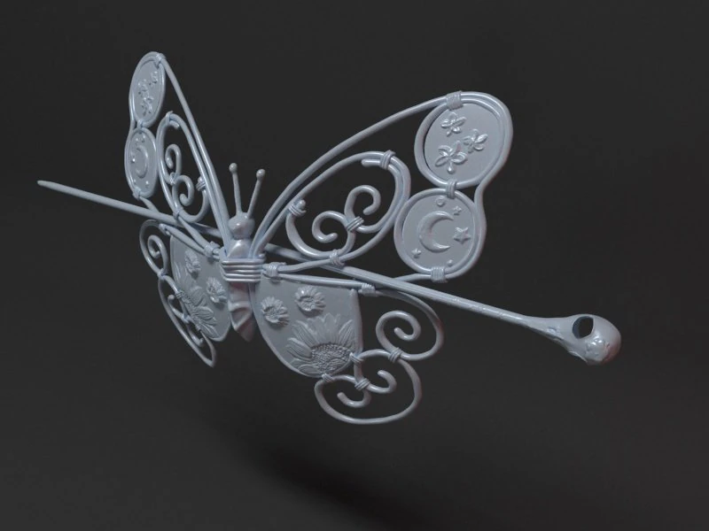 PINCE À CHEVEUX Modèles 3D en vedette .c4d .max .obj .3ds .fbx .stl .blend