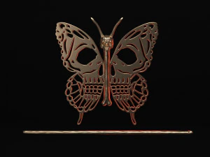 BORBOLETA DE CR&Acirc;NIO Modelo de Impressão 3D