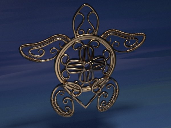 HAIR CLIP TURTLE 3D Baskı Modeli .c4d .max .obj .3ds .fbx .stl .blend 