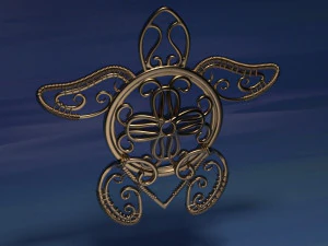 GRAMPO DE CABELO TARTARUGA Modelo de Impressão 3D