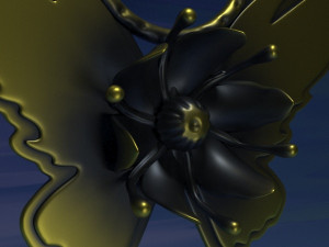 HAIR CLIP MONARCA 3Dプリントモデル