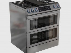 Dual Fuel Range Samsung 3Dモデル