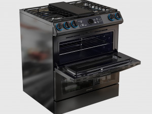 Dual Fuel Range Samsung 3Dモデル