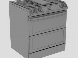 Dual Fuel Range Samsung 3Dモデル