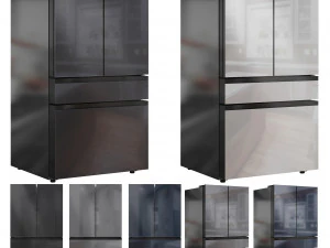 Samsung Refrigerator Set01 3D Model