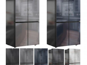 Samsung Refrigerator Set01 3D Model