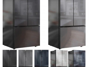 Samsung Refrigerator Set01 3D Model