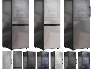 Samsung Refrigerator Set01 3D Model