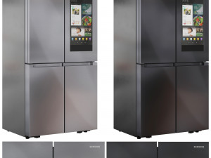 Samsung Refrigerator Set02 3D Model
