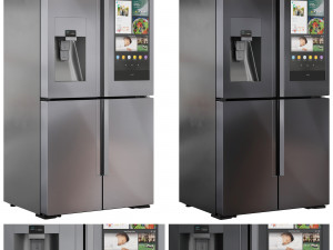 Samsung Refrigerator Set02 3D Model