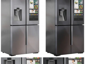 Samsung Refrigerator Set02 3D Model
