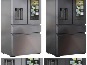 Samsung Refrigerator Set02 3D Model
