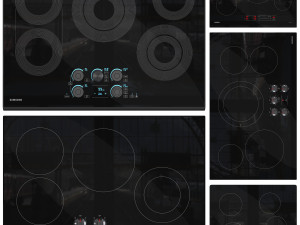 Samsung Electric Induction Cooktop 3D Model