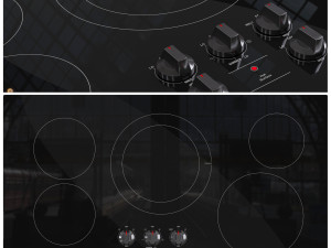 Samsung Electric Induction Cooktop 3D 模型