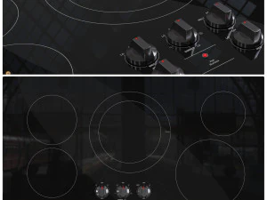 Samsung Electric Induction Cooktop 3D Model