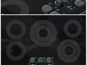 Samsung Electric Induction Cooktop 3D 模型