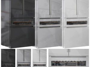 Bosch Refrigerators Set01 3D Model