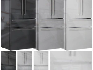 Bosch Refrigerators Set01 3D Model