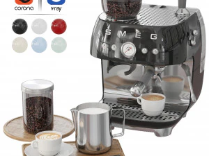 SMEG Espresso Kahve Makinesi 3D Model