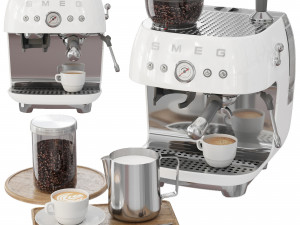 SMEG Espresso Coffee Machine 3D Model