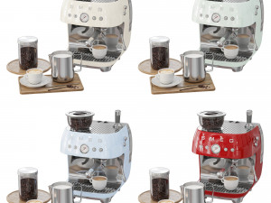 SMEG Espresso Coffee Machine 3D Model