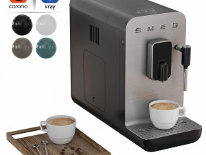 SMEG 에스프레소 자동 커피 머신 3D 모델