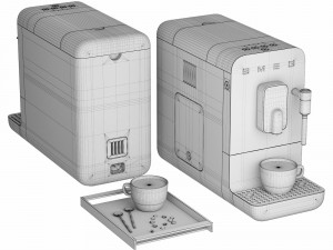 SMEG Espresso Auto Coffee Machine Model 3D