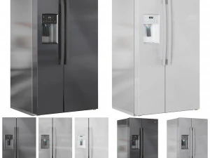 GE Refrigerator Set01 3D Model