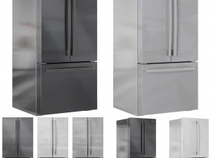 GE Refrigerator Set01 3D Model