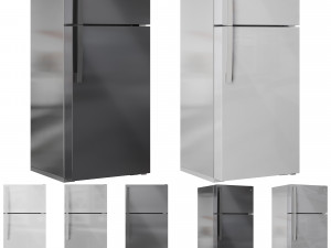 GE Refrigerator Set01 3D Model