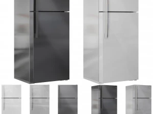 GE Refrigerator Set01 3D Model