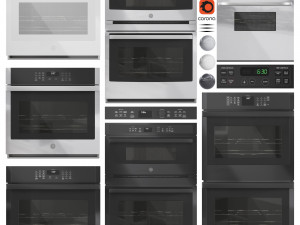 GE Oven Set 01 Modelo 3D
